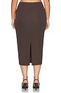 view 8 of 11 Matte Jersey Midi Pencil Skirt in Bark003