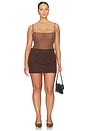 view 10 of 11 Better Than Suede Good 90's Mini Skirt in Cacao