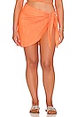 view 2 of 9 Leg Daze Mesh Sarong in Orange Cream