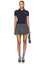 view 6 of 6 JUPE COURTE in Charcoal Plaid