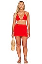 view 8 of 9 Always Fits Mini Skirt in Bright Poppy
