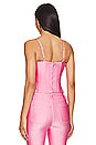 view 5 of 9 Compression Shine Corset in Sorority Pink003