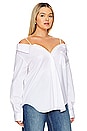 view 4 of 8 Off Shoulder Shirt in White001