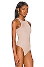 view 5 of 10 Angled Rib High Neck Bodysuit in Mink001