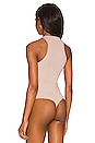 view 7 of 10 Angled Rib High Neck Bodysuit in Mink001