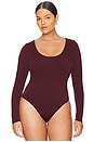 view 4 of 10 BODY CON GANCHOS SCUBA in Oxblood002