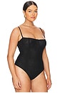 view 6 of 10 Corset Mesh Bodysuit in Black001