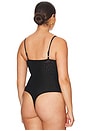 view 8 of 10 Corset Mesh Bodysuit in Black001