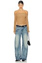 view 7 of 8 Plush Off Shoulder Top in Caramel003