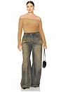view 8 of 8 Plush Off Shoulder Top in Caramel003