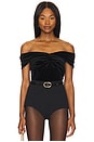 view 1 of 8 VELVET OFF SHOULDER 탑 in Black001