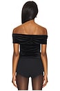 view 5 of 8 VELVET OFF SHOULDER 탑 in Black001