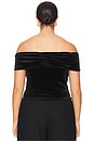 view 6 of 8 VELVET OFF SHOULDER 탑 in Black001