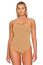 view 4 of 11 One Shoulder Corded Bodysuit in Pecan01