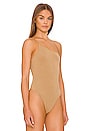view 5 of 11 One Shoulder Corded Bodysuit in Pecan01