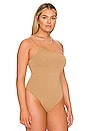 view 6 of 11 One Shoulder Corded Bodysuit in Pecan01