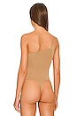 view 7 of 11 One Shoulder Corded Bodysuit in Pecan01