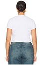 view 6 of 9 Cotton Pointelle Baby Tee in White001