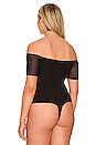 view 8 of 11 Off Shoulder Cut Out Bodysuit in Black001
