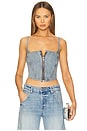view 1 of 8 Denim Bustier in Indigo762
