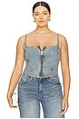 view 2 of 8 Denim Bustier in Indigo762