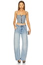 view 7 of 8 Denim Bustier in Indigo762