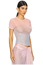 view 2 of 4 Mesh Baby Tee in Sunset Gradient004
