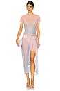 view 4 of 4 Mesh Baby Tee in Sunset Gradient004