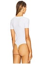 view 7 of 10 Deep V Bodysuit in White001