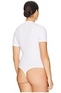 view 8 of 10 Deep V Bodysuit in White001