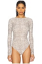 view 3 of 11 Mesh Boatneck Bodysuit in Ssp Print001