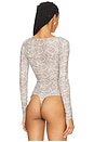 view 7 of 11 Mesh Boatneck Bodysuit in Ssp Print001