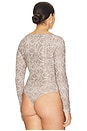 view 8 of 11 Mesh Boatneck Bodysuit in Ssp Print001