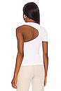 view 5 of 9 Asymmetrical Open Back Tee in White001