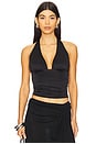view 1 of 8 Slinky Jersey Halter Top in Black001