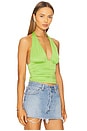 view 3 of 8 Slinky Jersey Halter Top in Lime005