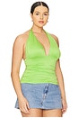 view 4 of 8 Slinky Jersey Halter Top in Lime005
