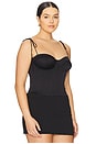 view 4 of 8 Satin Bustier Top in Black001