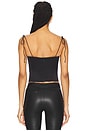 view 5 of 8 Satin Bustier Top in Black001