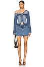 view 11 of 12 Asymmetric Denim Shirt in Indigo771