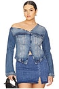 view 2 of 12 Asymmetric Denim Shirt in Indigo771