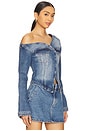 view 5 of 12 Asymmetric Denim Shirt in Indigo771