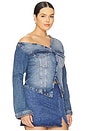 view 6 of 12 Asymmetric Denim Shirt in Indigo771