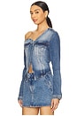 view 7 of 12 Asymmetric Denim Shirt in Indigo771