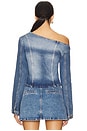 view 9 of 12 Asymmetric Denim Shirt in Indigo771
