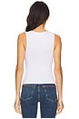 view 5 of 8 Ruched Tank Top in White001