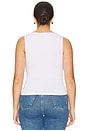 view 6 of 8 Ruched Tank Top in White001