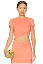 view 1 of 8 Stretch Jersey Top in Coral002