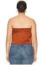 view 6 of 8 Satin Handkerchief Top in Copper004