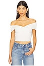 view 1 of 8 Raon Jersey Twist Off Top in Cloud White001